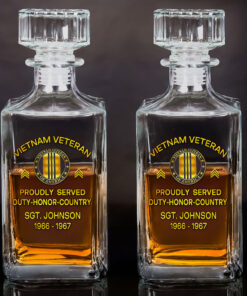 Personalized Vietnam Veteran Whiskey Bottle QFNT5100303