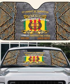 Personalized Vietnam Veteran Car Sunshade QFPY5280206