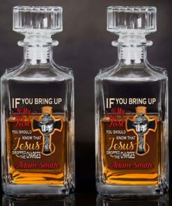 Personalized Jesus Whiskey Bottle QFTD5110303