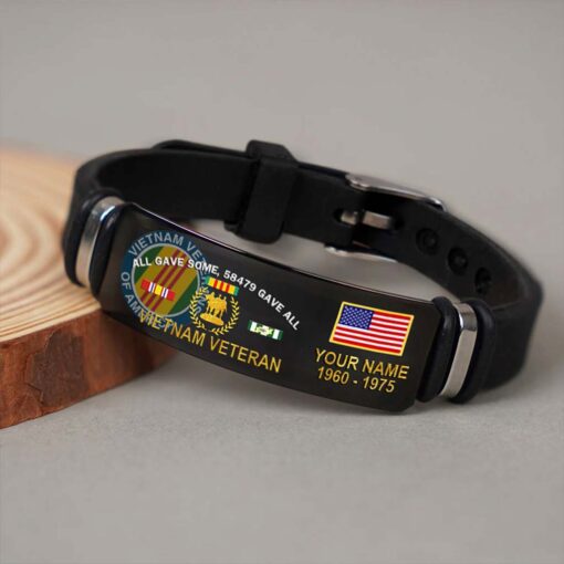 Personalized Vietnam Veteran Bracelet NPND5110304 - Image 4