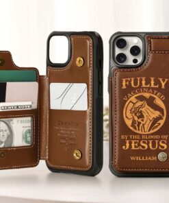 Personalized Jesus Leather Flip Wallet Phone Case QFHM5030301