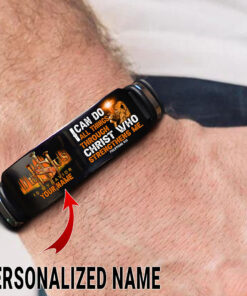 Personalized Jesus Bracelet, I can do all things through Christ who strengthens me Bracelet NPTZ5170304