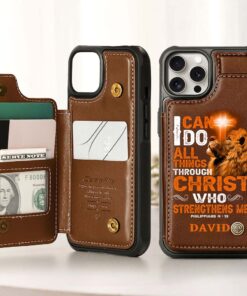 Personalized Jesus Leather Flip Wallet Phone Case QFHM5030303