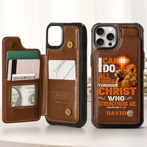 Personalized Jesus Leather Flip Wallet Phone Case QFHM5030303