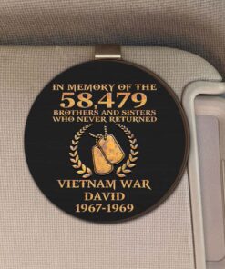 Personalized Vietnam Veteran Car Visor Clip QFHM5190301