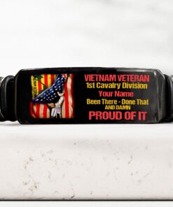 Personalized Vietnam Veteran Been There Done That And Damn Proud Of It Bracelet QFPY5190302