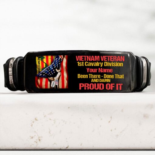 Personalized Vietnam Veteran Been There Done That And Damn Proud Of It Bracelet QFPY5190302