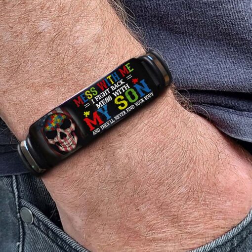 Personalized Autism Dad Bracelet UKHM5200302 - Image 3