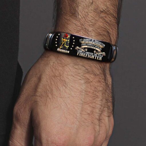 Personalized Firefighter Bracelet, I Own It Forever The Title Firefighter Bracelet NPND5250305 - Image 2