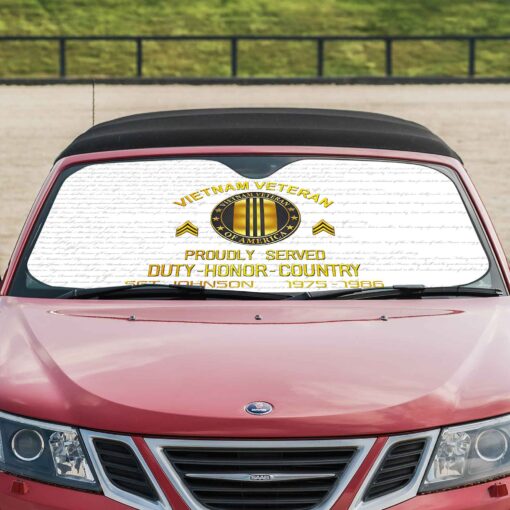 Personalized Vietnam Veteran Car Sunshade QFPY5280204 - Image 2