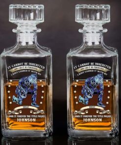 Personalized Police Whiskey Bottle NPND5110301
