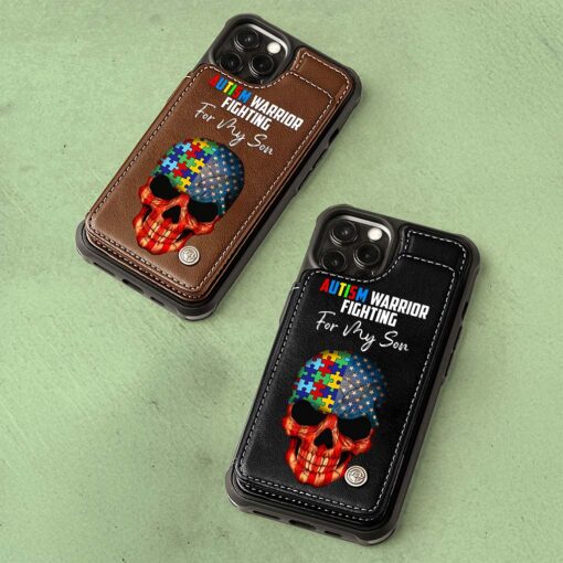 Custom Autism Dad Leather Flip Wallet Phone Case UKND5110303 - Image 7