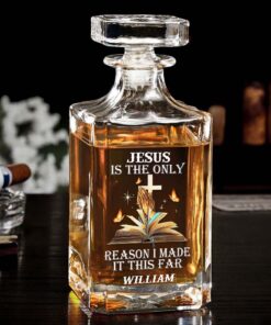 Personalized Jesus Whiskey Bottle QFTD5120301