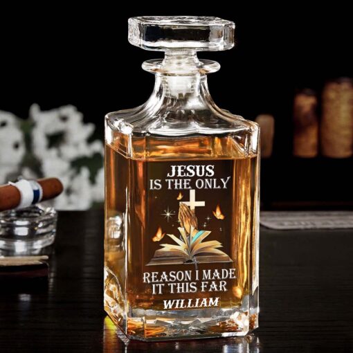 Personalized Jesus Whiskey Bottle QFTD5120301