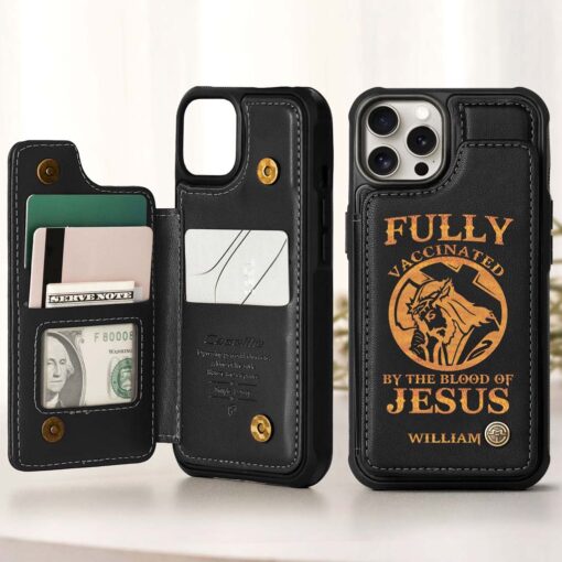 Personalized Jesus Leather Flip Wallet Phone Case QFHM5030301 - Image 2