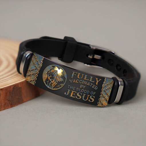 Jesus Bracelet, Fully Vaccinated By The Blood Of Jesus Bracelet NPTZ5180303 - Image 2