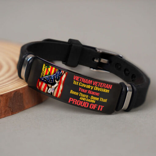 Personalized Vietnam Veteran Been There Done That And Damn Proud Of It Bracelet QFPY5190302 - Image 3