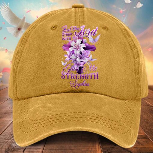 Personalized Jesus Washed Denim Print Cap QFTD5310301 - Image 6