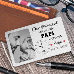 Custom Photo The Moment You Become My Dad Wallet Card For Germany Dad THHH260403