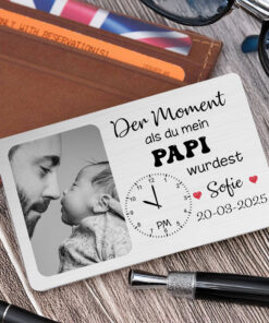 Custom Photo The Moment You Become My Dad Wallet Card For Germany Dad THHH260403