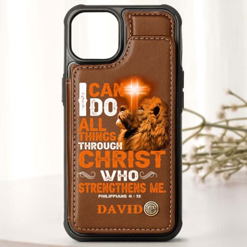 Personalized Jesus Leather Flip Wallet Phone Case QFHM5030303 - Image 3