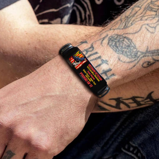 Personalized Vietnam Veteran Been There Done That And Damn Proud Of It Bracelet QFPY5190302 - Image 4