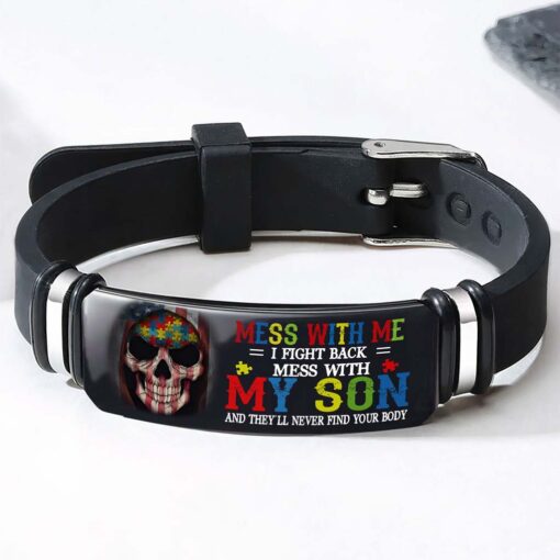 Personalized Autism Dad Bracelet UKHM5200302 - Image 2
