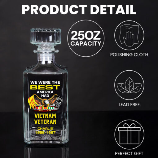 Personalized Vietnam Veteran Whiskey Bottle QFNT5100304 - Image 4