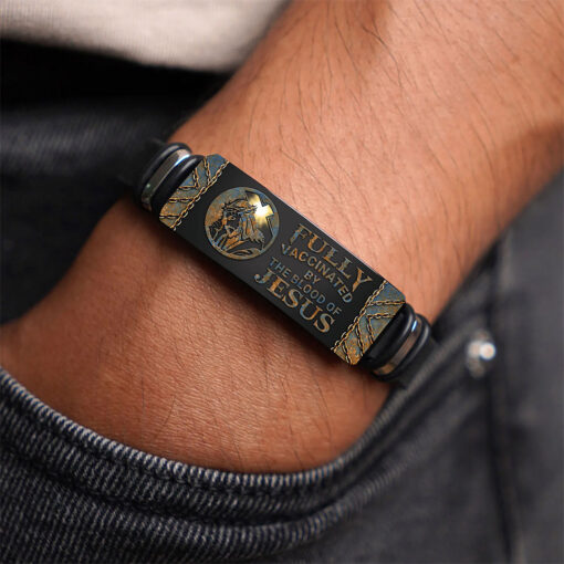 Jesus Bracelet, Fully Vaccinated By The Blood Of Jesus Bracelet NPTZ5180303 - Image 4
