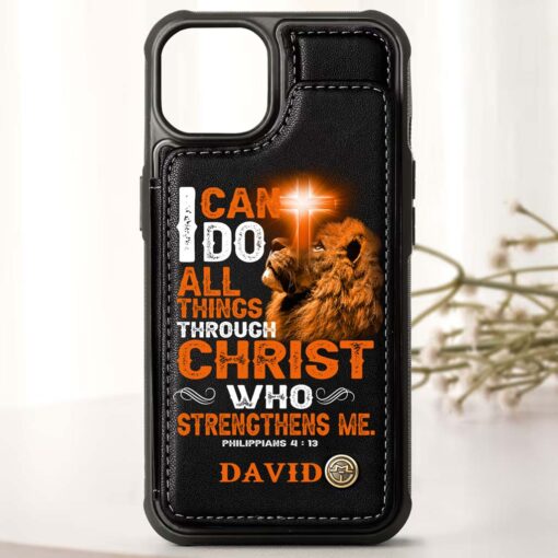 Personalized Jesus Leather Flip Wallet Phone Case QFHM5030303 - Image 4