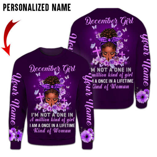 Personalized Name December Girl 3D All Over Printed Clothes QFYY4110701 -12 - Image 2