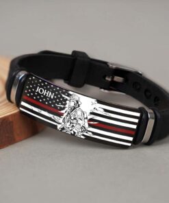 Personalized Firefighter Bracelet, Firefighter Officer Gift UKHM5280304