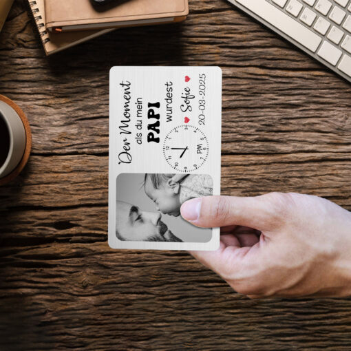 Custom Photo The Moment You Become My Dad Wallet Card For Germany Dad THHH260403 - Image 5