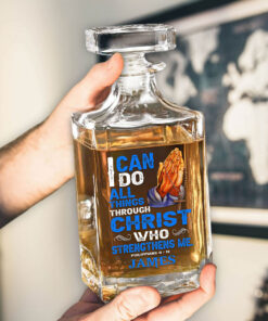 Personalized Jesus Whiskey Bottle QFTD5110302