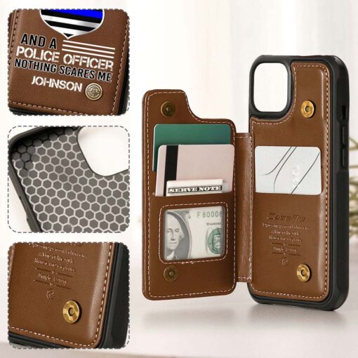 Personalized Police Leather Flip Wallet Phone Case UKHM5070303 - Image 8