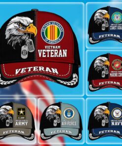 Premium US Veterans Cap, Gifts For US Veterans, Gifts On Father's Day, Armed Forces Day, Independence Day, Veterans Day QFTD5190303