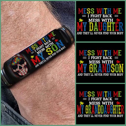 Personalized Autism Dad Bracelet UKHM5200302