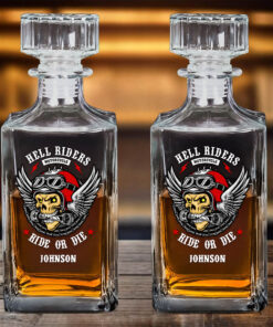Personalized Motorcycle Whiskey Bottle, Gift For Biker UKND5260403