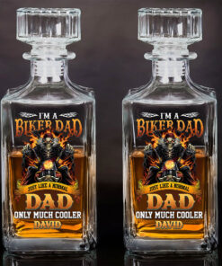 Personalized Motorcycle Whiskey Bottle, Gift For Biker UKND5260401