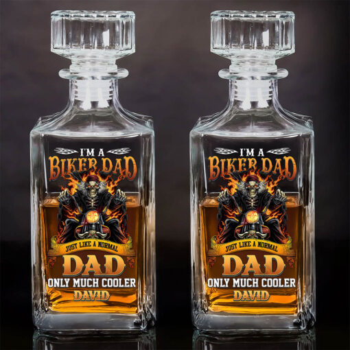 Personalized Motorcycle Whiskey Bottle, Gift For Biker UKND5260401