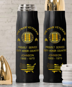Personalized Vietnam Veteran Bullet Tumbler QFNT5120403