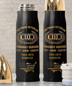 Personalized Vietnam Veteran Bullet Tumbler QFNT5120404