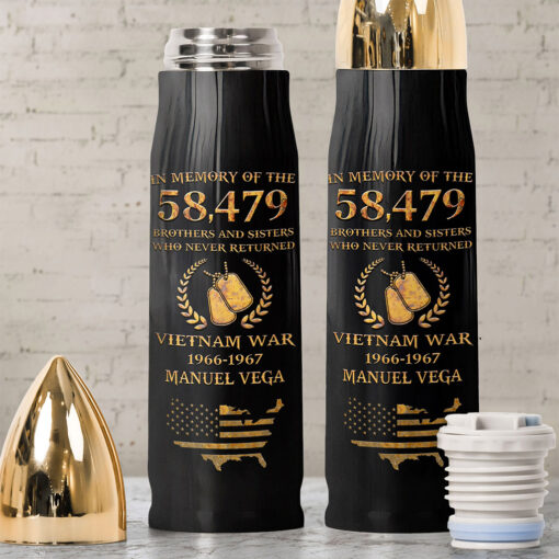 Personalized Vietnam Veteran Bullet Tumbler QFNT5120405