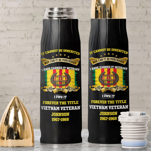 Personalized Vietnam Veteran Bullet Tumbler QFNT5150401