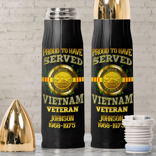 Personalized Vietnam Veteran Bullet Tumbler QFNT5150403
