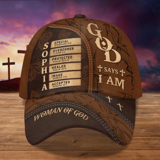 Personalized Jesus Cap, Woman Of God, Christian Gifts for Woman UKPY5250402