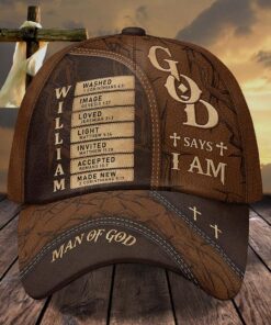 Personalized Jesus Cap, Christian Gifts for Men, Man Of God Custom God Cap UKPY5250401