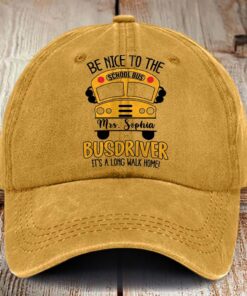 Personalized School Bus Driver Embroidered Hat NPHM5280401