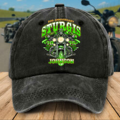 Personalized Distressed Washed Cotton Motorcycle Printed Hat UKTZ5280401