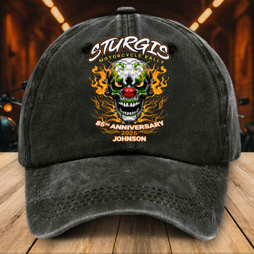 Personalized Distressed Washed Cotton Motorcycle Printed Hat UKTZ5260403
